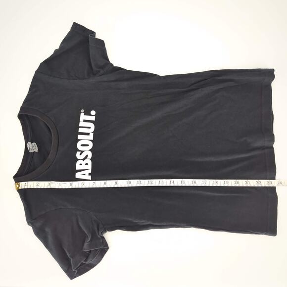 Black Women's Absolut. T-Shirt 100% Cotton Tee - Size M fits like a Size S - GUC - Picture 8 of 8